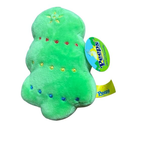 NEW PEEPS CHRISTMAS TREE GREEN PLUSH 5 1/2" Limited Edition Plush HOLIDAY NWT - Picture 1 of 3